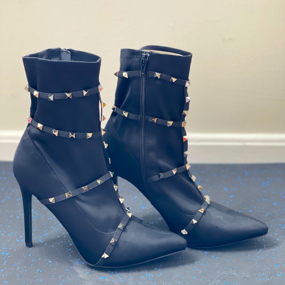 ALDO studded ankle high boots